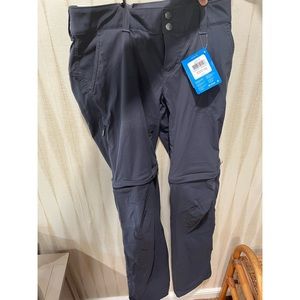 NWT Columbia Zip-Off Womenβs Hiking Pants TALL